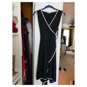 Black Dress with White Trim (Calvin Klein)